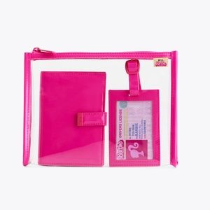 BÉIS THE PASSPORT & LUGGAGE TAG SET IN BARBIE™ PINK